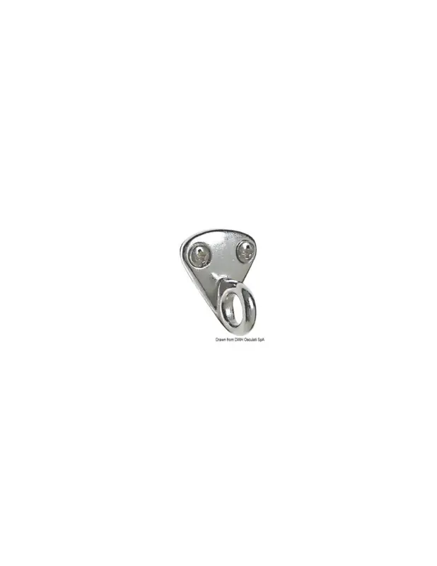 Piastrina con anello Osculati AISI 316, base 27x30 mm Prezzo Di Fabbrica