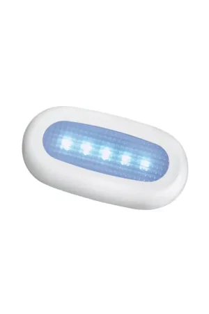 Luce di cortesia LED da superficie frontale in plastica bianca 12V Subito Disponibile