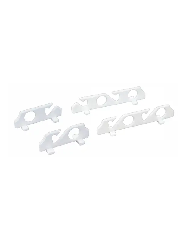Promozione Esclusiva Portacanna a parete in PVC bianco, 2 e 4 posti, B 216-380 mm