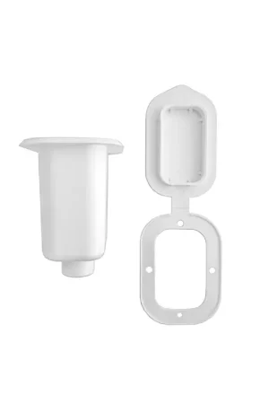 Bestseller Nuova Rade contenitore porta doccetta PVC bianco a scomparsa con tappo