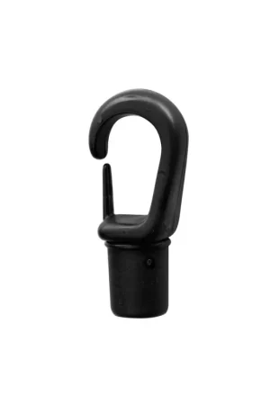 Esclusivo Moschettone nylon autobloccante a scatto treccia elastica, Ø 5/6-8 mm