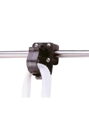 Compra Online Aggancio rapido nylon nero porta cime, parete o tubo Ø 22-25 mm, base