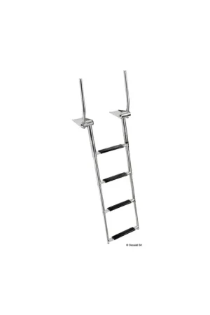 Economico Scaletta telescopica EasyUp 4 gradini inox AISI 316, maniglie