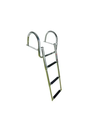Scaletta telescopica ribaltabile inox AISI 316 con maniglioni Popolare