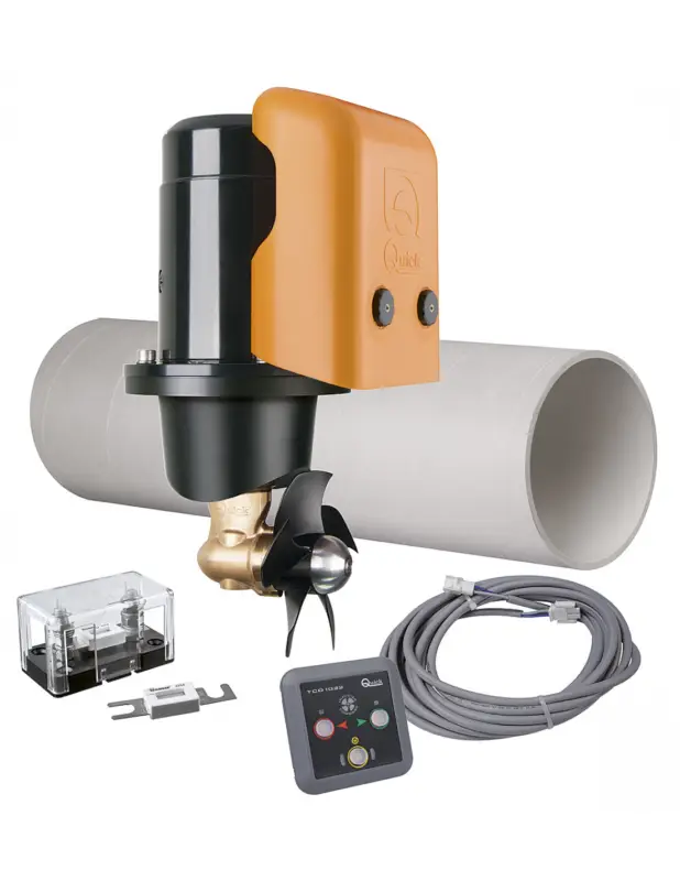 Quick BTQ 125-30 kit elica di prua 12V, spinta 30 kg, tunnel Ø 125 mm Esclusivo