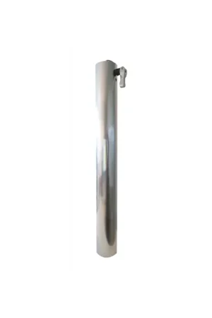 Must-Have Safe supporto tavolo fisso alluminio anodizzato lucido, H 700 mm, Ø 80 mm
