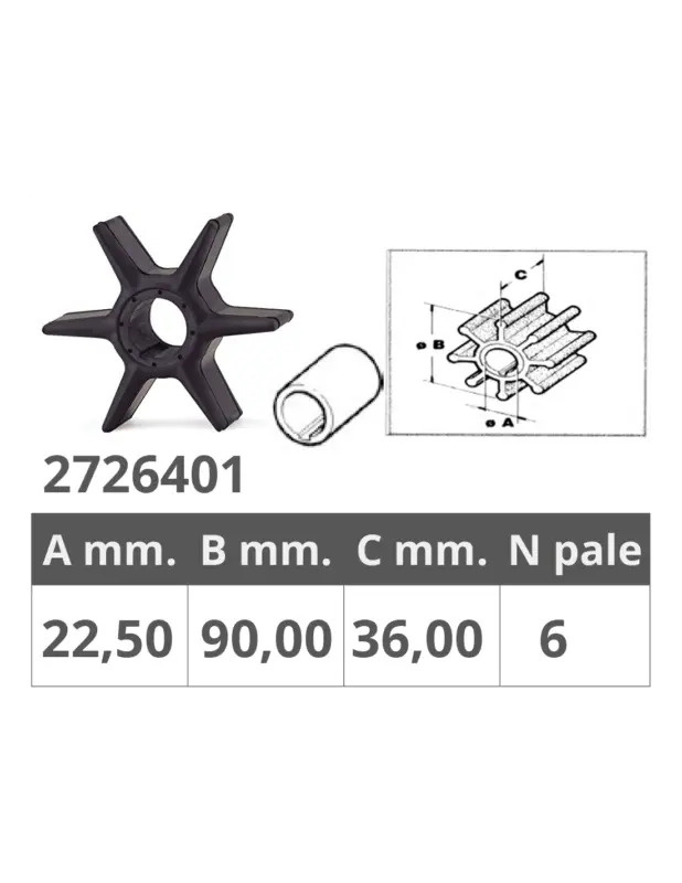 Finnord girante Yamaha 6CE-44352-00, 4 Tempi F225 F250 F300B Scelto Dai Clienti
