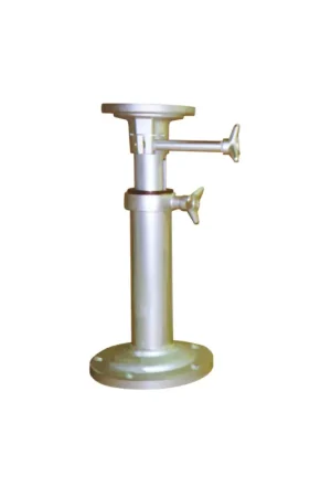 Occasione Safe supporto tavolo telescopico alluminio anodizzato, altezza 450-680 mm