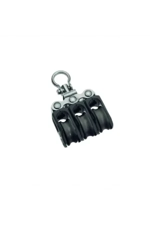 Barton Marine Serie 0, bozzello triplo girevole, cima max 5 mm, WLL 275 kg Esclusivo