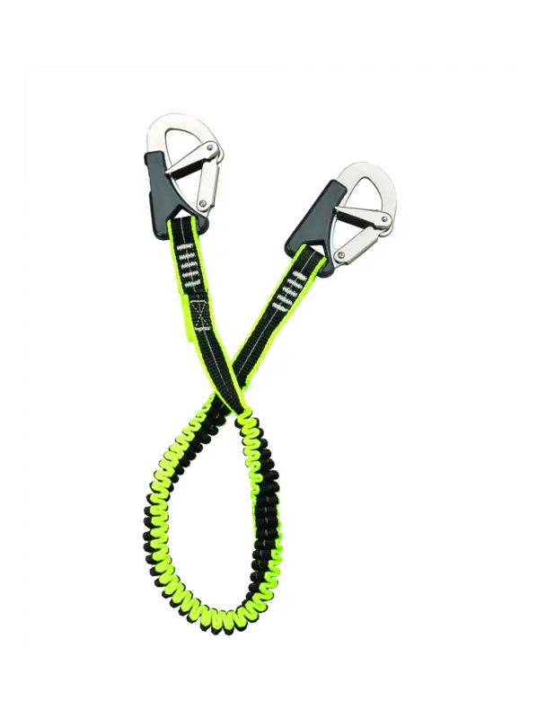 Plastimo nastro di sicurezza elastico 1,5 m, 2 moschettoni acciaio, 23 mm Affare