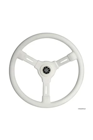 Volante 3 razze bianco Ø 355 mm con mozzo a cono universale Solo Oggi