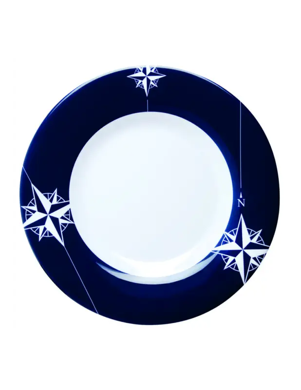 Solo Oggi Marine Business Northwind piatti piani melamina 100% Ø 25 cm, set 6 pezzi