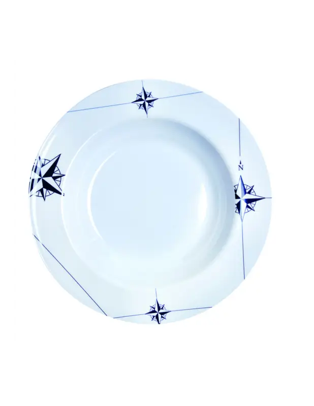 Miglior Prezzo Marine Business Northwind piatti fondi melamina 100% Ø 22,5 cm, set 6 pezzi
