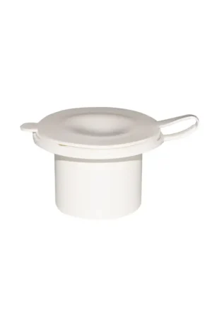 Ceredi contenitore porta doccetta PVC bianco, Ø taglio 60 mm, incasso Ø 83 Non Perdere