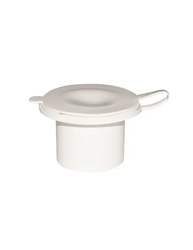 Ceredi contenitore porta doccetta PVC bianco, Ø taglio 60 mm, incasso Ø 83 Non Perdere
