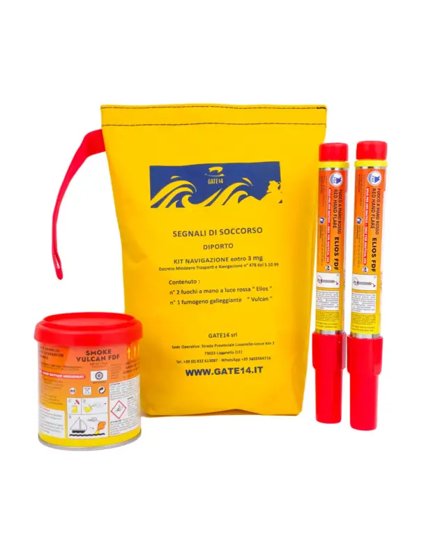 Ultimissimo Modello Kit segnali di soccorso entro le 3 miglia