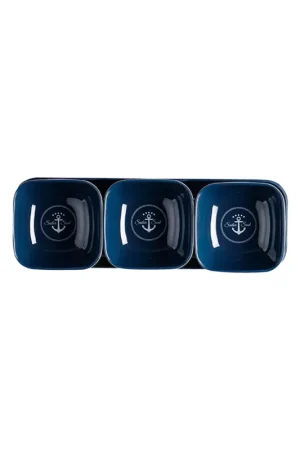 Marine Business Sailor Soul set aperitivo melamina 100%, 27x9 cm, 4 pezzi Promozione