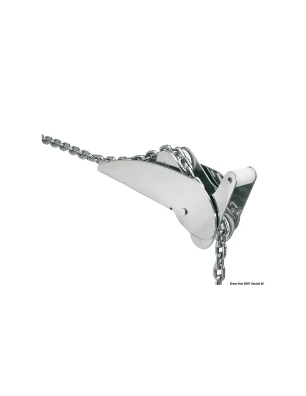 Musone a ribalta pesante Classic in acciaio inox per ancore delta e CQR Nuovo Arrivo