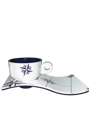 Marine Business Northwind tazzine caffè melamina Ø 6,5x4,7H cm set 6 Nuovo Arrivo