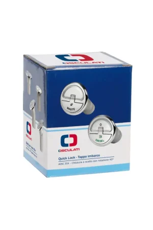 Tappo imbarco Quick Lock waste in acciaio inox AISI 316 Popolare