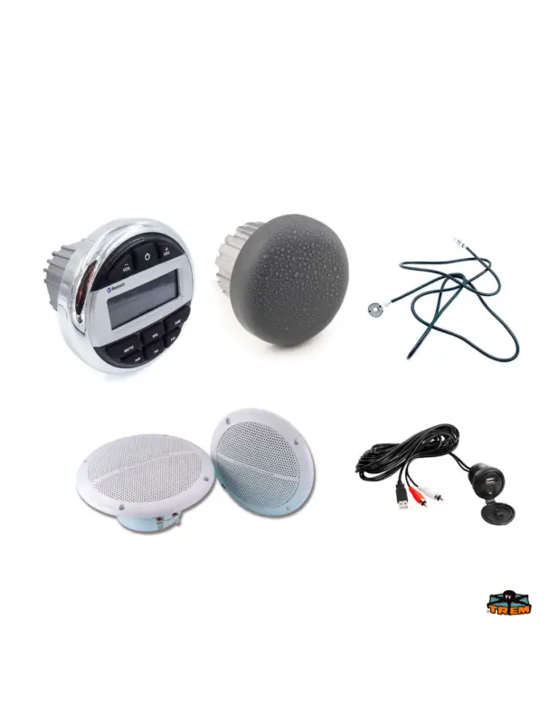 Esclusivo Kit Radio T-Sound USB Bluetooth FM con casse e antenna