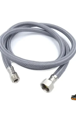 Tubo doccia retinato in nylon grigio 3/8" F - M15x1 M Scelto Dai Clienti