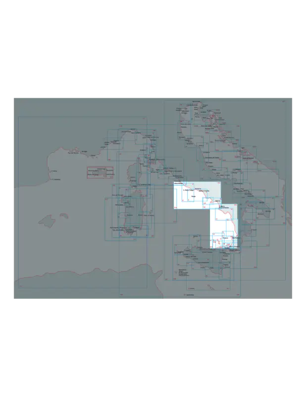 Carte nautiche IIM, Tirreno Centro-Meridionale, scale 1:100.000-1:250.000 Esclusivo