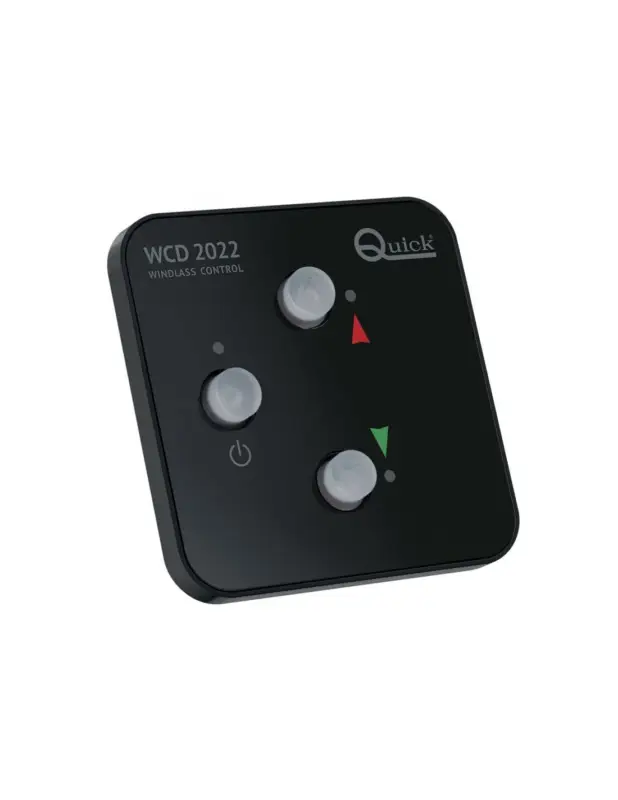 Quick WCD2022 comando salpa ancora ON-OFF con LED, IP66, 8-31V, 74x74 mm Subito Disponibile