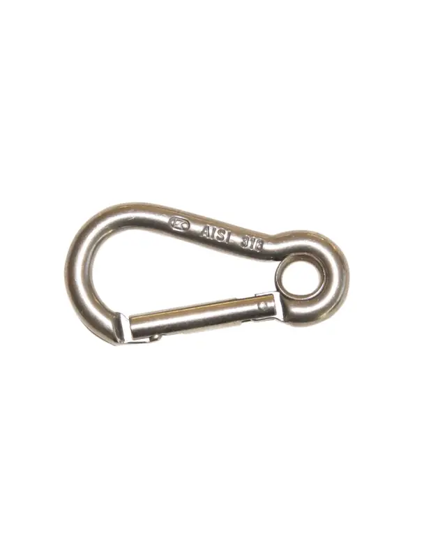 Moschettone Kong a pera occhio inox AISI 316 Key-Lock fino a 2400 kg Prezzo Ridotto