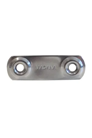 Miglior Prezzo Viadana piastrina fissacinghia inox a due fori, 50x16 mm