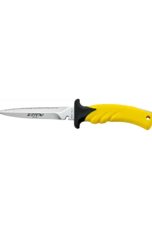 Prezzo Di Fabbrica Coltello MAC Torpedo 11, lama inox con sega 115 mm, fodero incluso