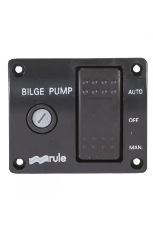 Rule pannello interruttore a levetta 3 vie per pompa sentina, max 20A DC Sconto