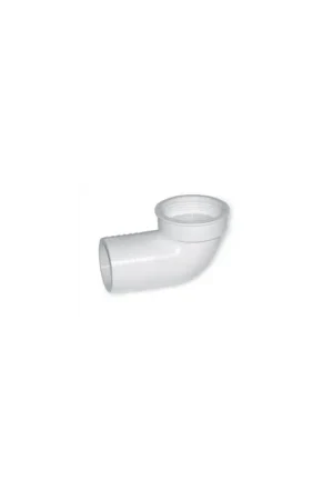 Ultime Pezzi Ceredi gomito 90° plastica bianca per tubo Ø 47 mm, interno 42 mm