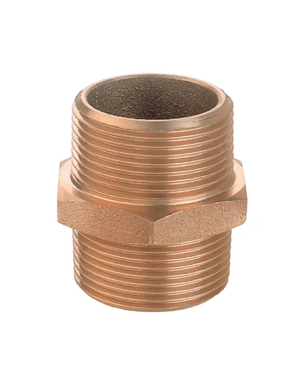 Subito Disponibile Guidi nipless doppio M-M ottone, filetto BSP da 1/4" a 3", altezza 29-62 mm