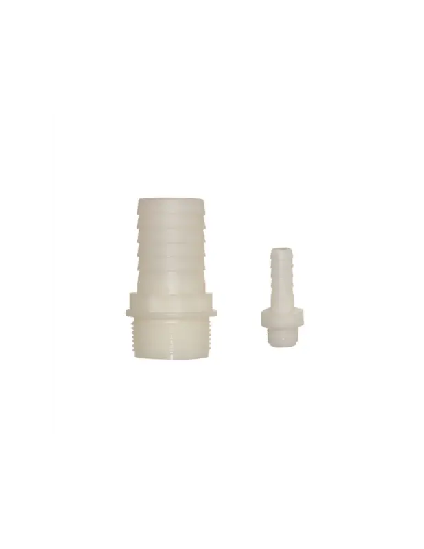 Portagomma dritto PVC serbatoio acqua rigido, 3/8 tubo 12 mm e 1"1/4 tubo Promozione Esclusiva
