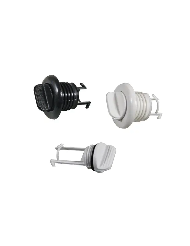 Spedizione Espresso Nuova Rade ombrinale rotondo in nylon con tappo a vite, foro Ø 19 mm