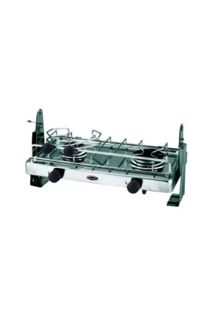 ENO piano cottura a gas DUO 2 fuochi, acciaio inox, cardanico Solo Oggi