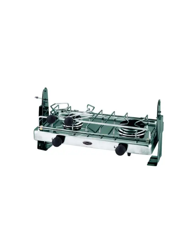 ENO piano cottura a gas DUO 2 fuochi, acciaio inox, cardanico Solo Oggi