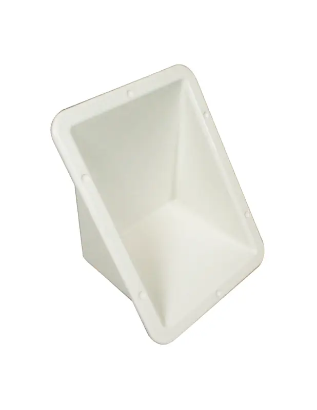 Novità Ceredi nicchia conica ASA bianca, 135x108 mm, incasso Ø 73 mm
