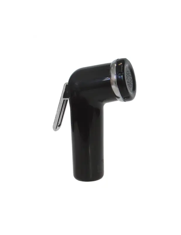 Doccetta ABS nero lucido attacco 1/2" femmina, leva a pressione con blocco Prezzo Conveniente