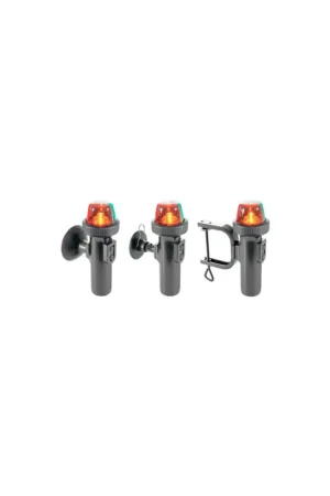 Fanale LED a batteria bicolore rosso/verde con base o ventosa Nuova Collezione