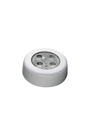 Plafoniera LED push-on 12/24V, luce calda 3000K, 0,8W, D75 mm Pagamento Sicuro