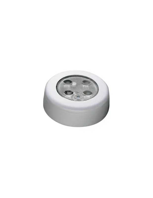 Plafoniera LED push-on 12/24V, luce calda 3000K, 0,8W, D75 mm Pagamento Sicuro