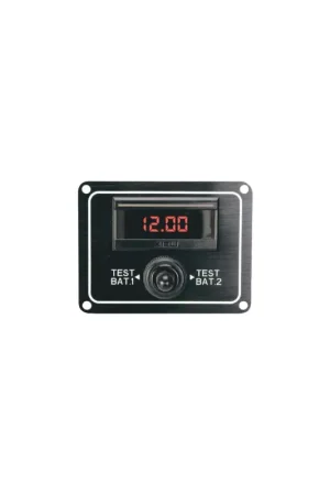 Nuovo Arrivo Pannello tester digitale per batterie 12/24V, 10-30V, alluminio
