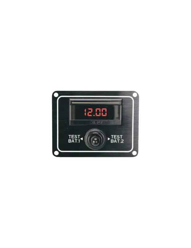 Nuovo Arrivo Pannello tester digitale per batterie 12/24V, 10-30V, alluminio