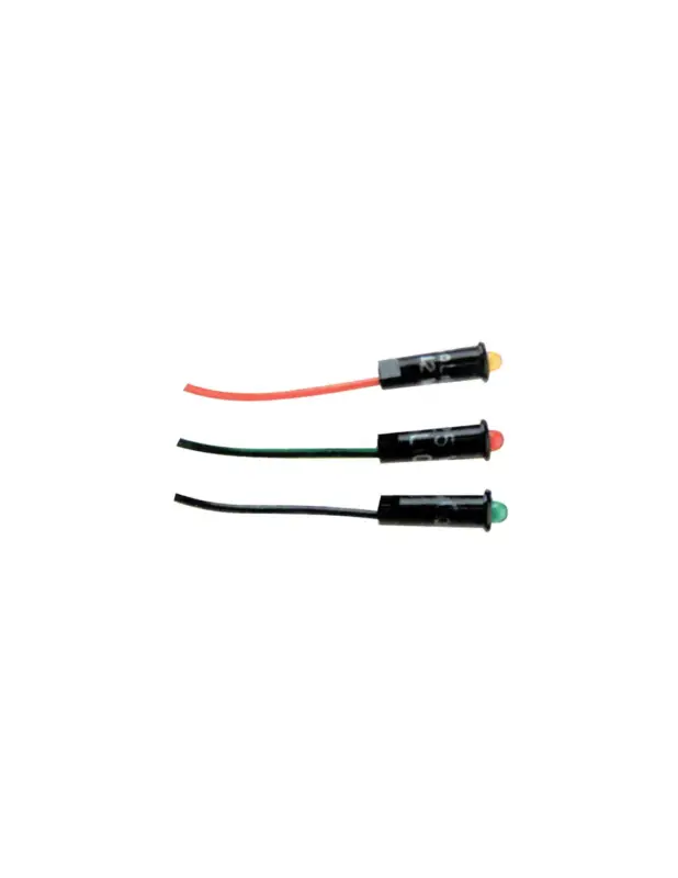 Spie LED in plastica 4 mm 12/24V per quadri di bordo Economico