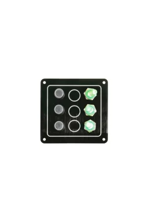 Pannello Ghost anodizzato nero con interruttori impermeabili e valvole Spedito Oggi