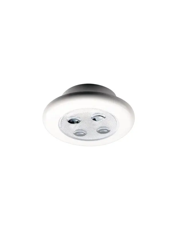 Plafoniera LED a incasso Compact 2R, 12/24V 0,8W luce calda 3000K Nuova Collezione