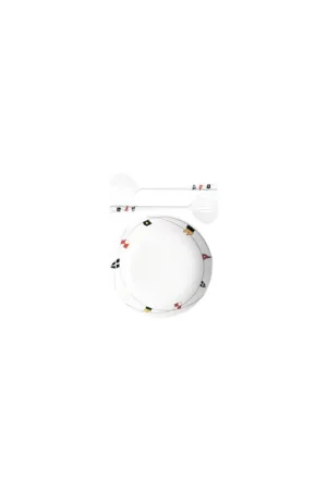 Insalatiera con posate decoro Regata in melamina alimentare, ø 25 cm Promozione