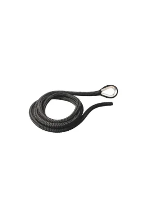 Di Tendenza Treccia ormeggio nera con redancia inox impiombata